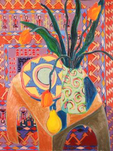 Nixie Barton: NAVAJO STILL LIFE WITH TULIPS