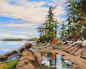 Allan Dunfield: AUTUMN TIDE POOLS, WALLACE ISLAND