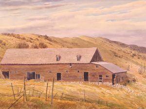 James Stanford (Stan) Perrott: BARN IN THE FOOTHILLS
