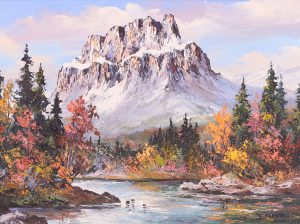 Georgia Jarvis: COOL WATERS OF THE BOW RIVER (CASTLE MOUNTAIN, ALBERTA, BANFF)