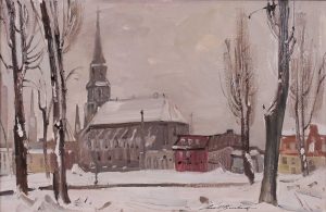 Lorne Holland Bouchard: EGLISE SAINT PIERRE-APOTRE (CORNER VISITATION AND DORCHESTER BLVD.)