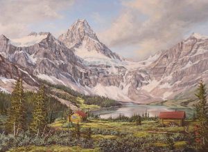 Marion E. Barker: MOUNT ASSINIBOINE AND CABINS