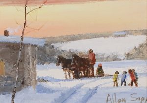 Allen Sapp: LATE DAY WINTER SCENE