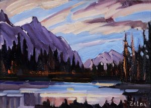 Zelda Faye Nelson: SUNSET IN CANMORE
