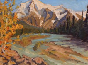 Kathy M. Haycock: MOUNT ROBSON – MORNING LIGHT (LOOKING UP THE ROBSON RIVER)