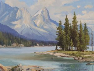 Duncan Mackinnon Crockford: MALIGNE LAKE NR. JASPER, ALBERTA