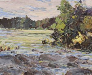 Hans Herold: SWAMP NEAR BOARDWALK, WASKESIU, SASK.