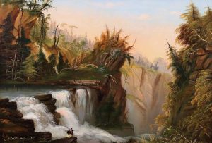Daniel Charles Grose: SIDE VIEW OF CHAUDIERE FALLS, QUEBEC