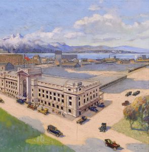 Thomas Wilberforce Mitchell: RAIL STATION NEAR PORT