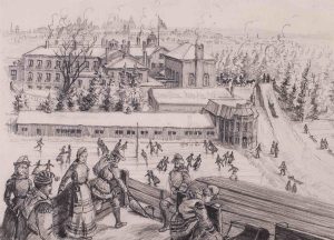 Robert William Rutherford: WINTER AMUSEMENTS AT GOVERNMENT HOUSE OTTAWA (SKATING AND TOGOGGANING)