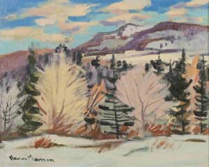 Henri Léopold Masson: WINTER LANDSCAPE