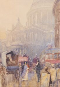 Frederic Marlett Bell-Smith: A RAINY DAY NEAR ST. PAUL’S