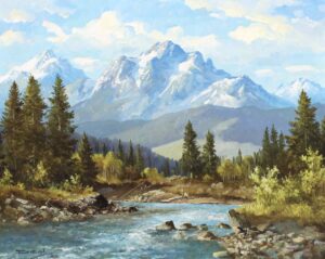 SPRING ALONG THE RED DEER RIVER, NORTH OF COCHRANE, ALBERTA