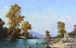 Duncan Mackinnon Crockford: AUTUMN RIVERBANK
