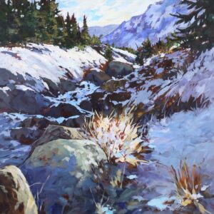 WINTERGLOW (BELOW JOHNSON LAKE, BANFF NATIONAL PARK)
