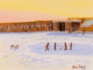 Allen Sapp: EVENING HOCKEY GAME