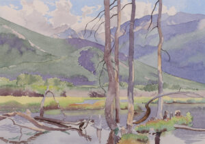 Reta Madeline Cowley: LAKE, TREES AND MOUNTAINS
