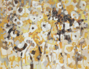 Arthur Fortescue (Art) McKay: UNTITLED; YELLOW & BROWN ABSTRACT