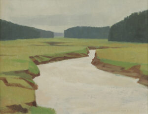 Alan Caswell Collier: LONG MARSH CREEK, NEAR WATERSIDE N.B.