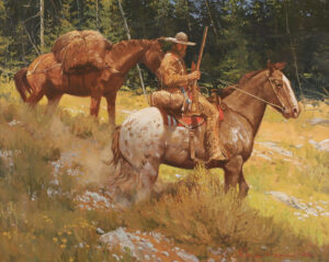 Paul Mann: RIDER WITH PACKHORSE