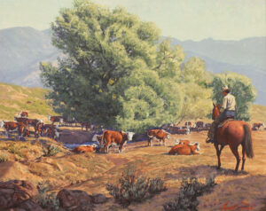 Ernest Tonk: COWS AND COTTONWOODS
