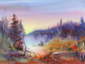 Brian Atyeo: AUTUMN LANDSCAPE, DUSK