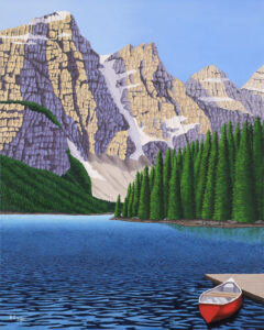 Barbara Engel: GOLDEN LIGHT AT MORAINE LAKE