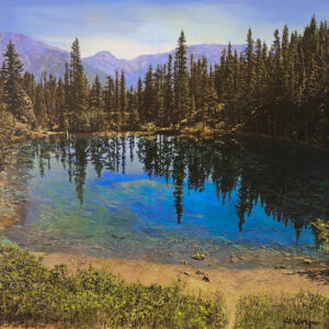 Hubert Nanzer: GRASSI LAKES, ABOVE CANMORE