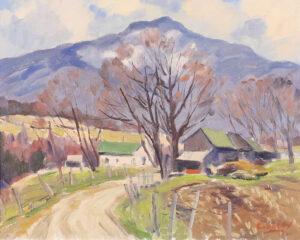 John Douglas Lawley: FARM AT FOOT OF MOUNT MANSFIELD, VERMONT