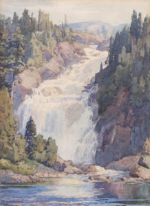 Frederick Henry Brigden: SEVENTY SEVEN FOOT FALLS (NORTH OF OXTONGUE RIVER, ALGONQUIN, ONT.)