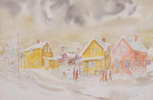 Janet Mitchell: TWO YELLOW HOUSES