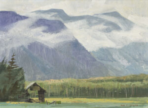 Alan Caswell Collier: OPEN HAY BARN, BELLA COOLA VALLEY, B.C.