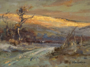 Augustus Frederick Lafosse (Gus) Kenderdine: COUNTRY ROAD AT TWILIGHT