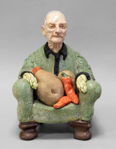 Victor Cicansky: ARMCHAIR MAN WITH VEGETABLES