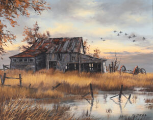 Georgia Jarvis: A BARN AT SUNSET