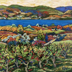 Christine Reimer: APPLE ORCHARD OVER VINEYARDS