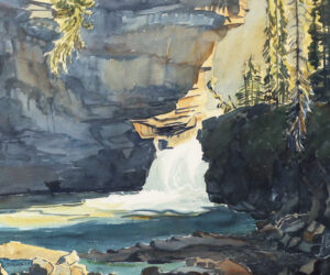 Margaret Dorothy Shelton: FALLS AND CANYON WALL