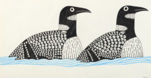 Kenojuak Ashevak: TWO LOONS