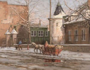 Littorio del Signore: TRAÎNEAU DEVANT LE CHÂTEAU RAMEZAY (MONTRÉAL)