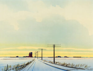 Robert Newton Hurley: PRAIRIE DUSK – WINTER