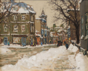 Horace Champagne: PRÈS DU CLUB DE LA GARNISON (RUE ST-LOUIS, VIEUX QUÉBEC)
